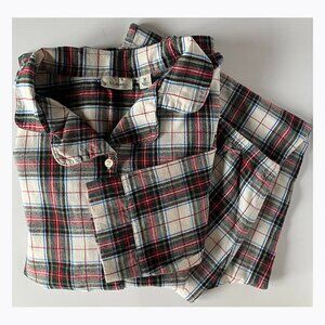 LAST DAY Final Price Womens LLBean Plaid Pajamas Size Medium Light Flannel